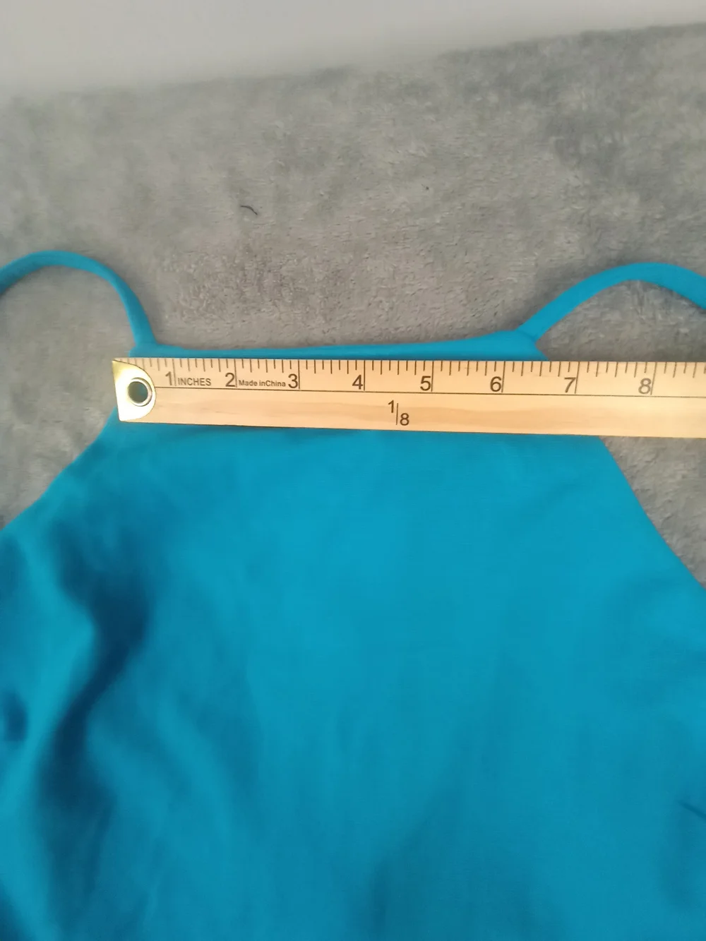 Blashe Sleek Teal Spaghetti Aqua Strap Dress Mini Size Medium NWT - Picture 8 of 12